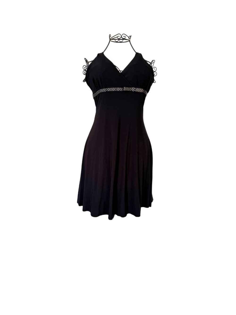 B. Darlin Open Back Black Halter Dress